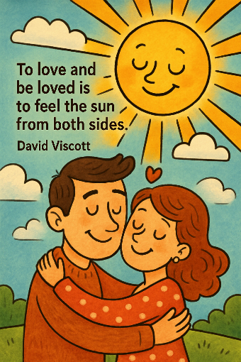 A cartoon representation of a saying by David Viscott