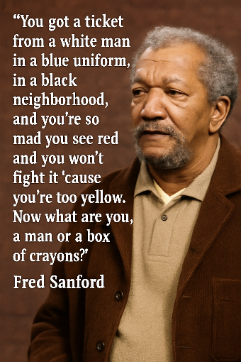 A photographic representation of a saying by Fred Sanford