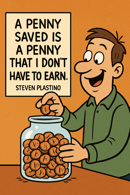 A cartoon representation of a saying by Steven Plastino